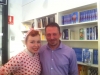Con `Lady Cherry´ en un taller en la librería Bubok